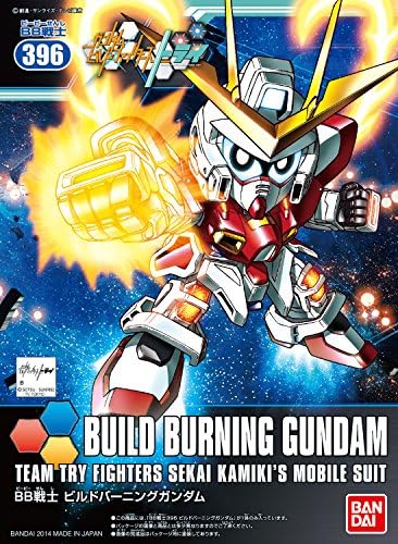 Bandai Hobby BB 396 SD Build Burning Gundam model Kit