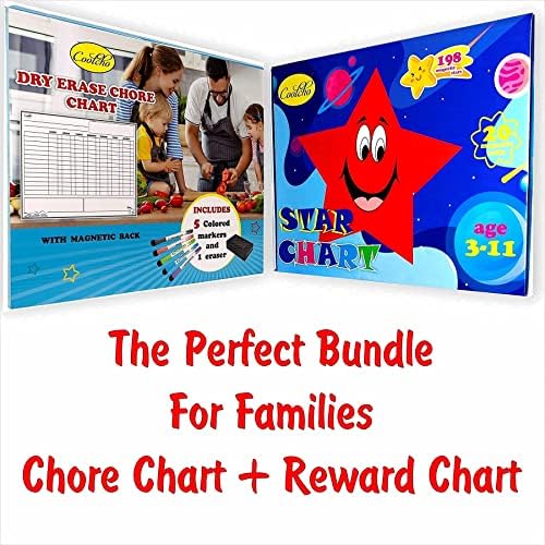 2 ploče Bundle - veliki suho brisanje posao grafikon tabla za više djecu & Porodica – dobro ponašanje