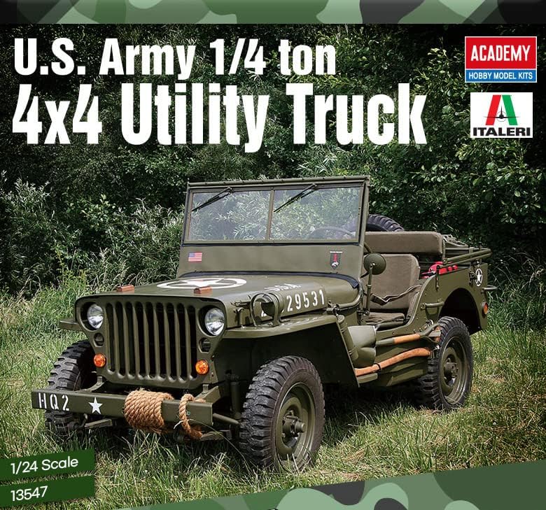 Akademija hobi Model Kit Akademija plastični Model 1/24 Skala američka vojska 1/4 tona 4x4 uslužni