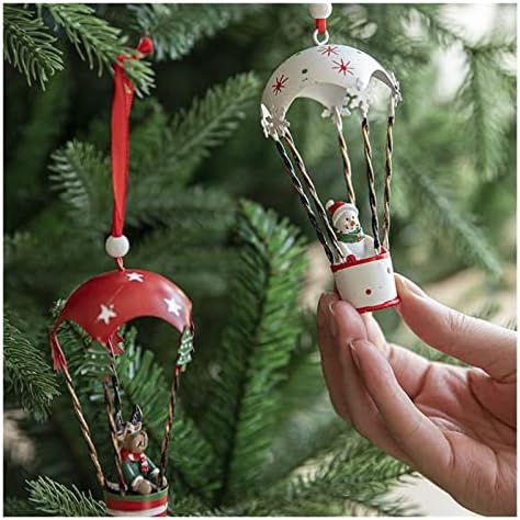 Pifude božićni ukrasi nordijski kovani gvožđe Božićni toplinski balon padobrance privjesak kreative božićne ukrase