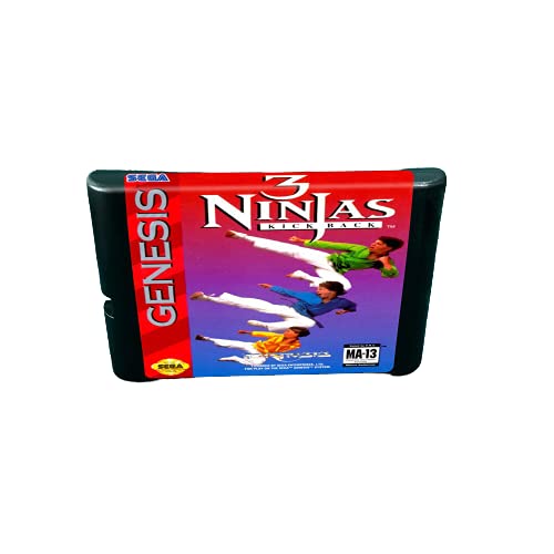 Aditi 3 ninjas kick natrag - 16-bitni megadrični uložak za megadrive Genesis Console