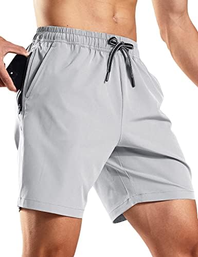Mier muške vježbanje trčanja 7 inča Lagani atletik sa džepovima sa patentnim zatvaračem bez obloge Brzo suhe teretane Aktivne kratke hlače