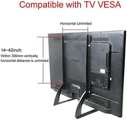 SDGH Black Metal Steel TV nosač za 14-42inch ravni LED LCD zaslon TV TV stol za radnu površinu gornji nosač