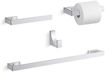 Kohler K-26571-CP minimalni držač za toaletni papir, polirani Chrome