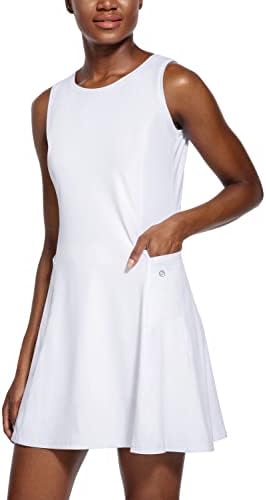 Baleaf ženski tenis golf haljina bez rukava sa unutrašnjim kratkim džepovima za vježbanje vježbanja