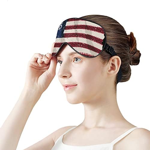 Američka zastava Cross Offroad Slepooko Maska za spavanje Noćna hladovica Pokrivač podesivi