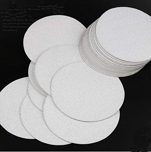 ABST04718 Abrasive 20pcs 4 inčni 100 mm bijeli okrugli suhi brusni papir Sješčani listovi s piješnjama