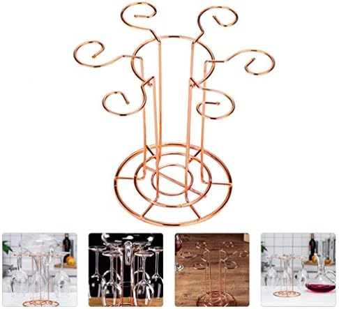 Cabilock Countertop staklo staklo gvožđe čašica za čašica za pohranu vina na staklom za vino ispod ormara za staklene