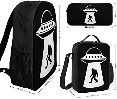 Bigfoot UFO školski ruksak Setovi za učeničku slatku štampanu vrećicu za knjige sa izolovanom