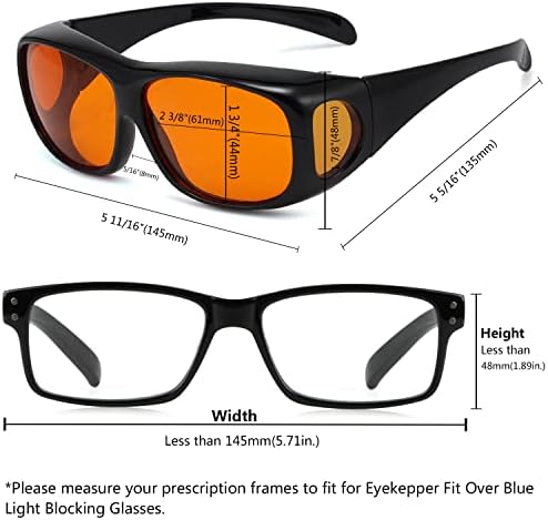 Eyekepper 2 Pakovanje Preko Naočara Za Blokiranje Plavog Svjetla Nosite Preko Računarskih Naočara