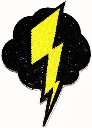 Kleenplus Cloud Lightning Bolt Kišny Crtani Dječji djeca vezeno željezo na šini na značku za traperice