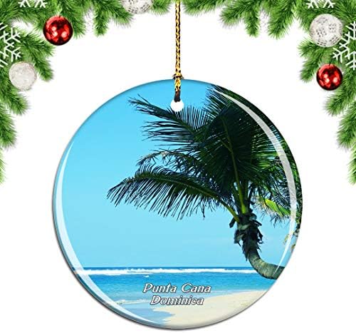 Weekino Bavaro Plaža Punta Cana Dominica Božić Božić Drvo Ukras Ukras Viseći Privjesak Decor City Travel Suvenir