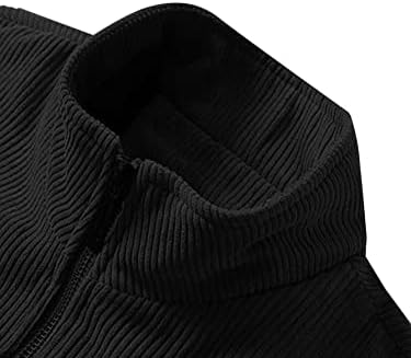 Xinbalove jakne za muškarce Muška slova zakrpana zip up corduroy termalni kaput