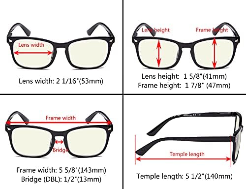 Eyekepper 5-pakovanje elegantnih naočara za čitanje naočara za žene i muškarce