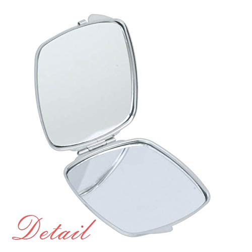Happy Easter Yellow Bunny Child Egg Culture Mirror Portable Compact Pocket Makeup Dvostrano Staklo