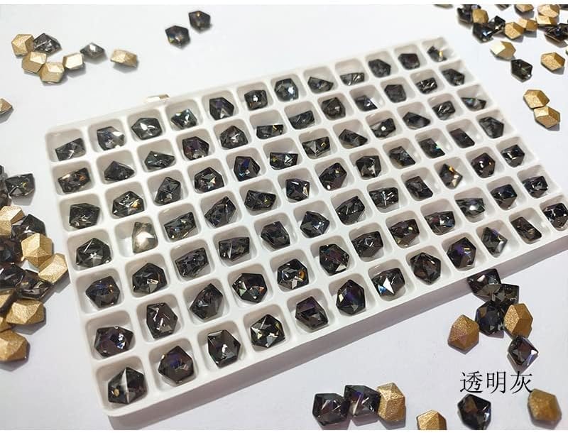 1bag Over Size Nail Acrystal Rhinestones 6 * 8mm AB Ice Iridescence Nail Gems staklo kamenje K9 Nail Art