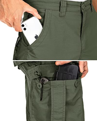 GSGGIG Ripstop teretna hlače za muškarce, vanjske lagane planinarske taktičke hlače muškarci,