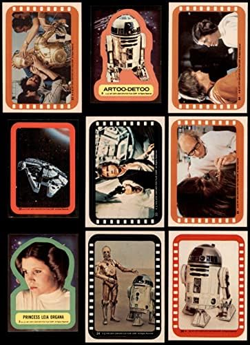 1977 TOPPS Star Wars Naljepnice Djelomični kompletni set nm