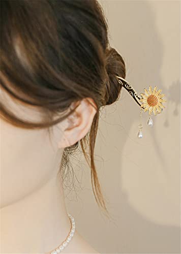 Flower Pearl Hair Stick Kineski štapići za kosu Vintage Tassel hair Pin Chignon pin štapići Hair