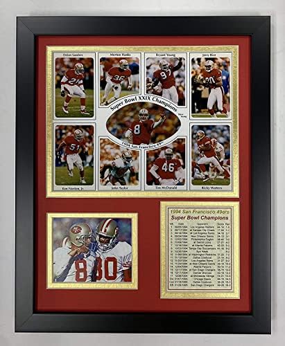 Legends Never Die San Francisco 49ers 1994 Super Bowl Champions Framed Photo Collage, 11x14-inčni,