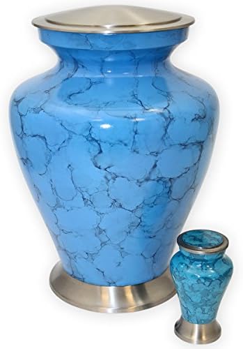 Prekrasan životni urns Serenity Plava kremacija za odrasle urn