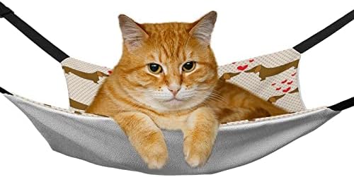 Love Brown jazavčar viseća mreža za kućne ljubimce, sklopiva za jednostavno nošenje krevet za mačke pas krevet
