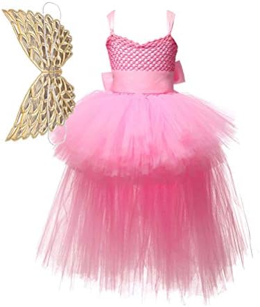 Abaodam1 Set Halloween Tutu haljina odijelo Fairy Princess Golden Wing Mesh Tutu haljina set rukava