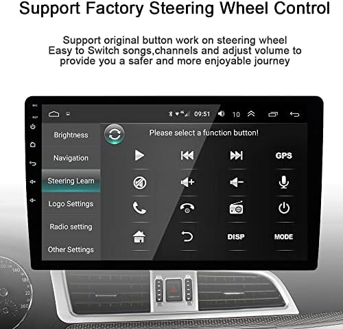 Gojoho za Hyundai Tucson IX35 Radio 2010-2015 Car Stereo Android 12 Ugrađeni bežični karplay Bluetooth glava za glavu 10 inča IPS GPS navigacija Podrška punom RCA sigurnosne kopije WiFi obd2 DVR TPMS DSP