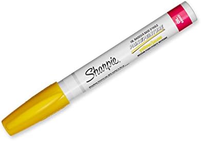 Sharpie Sanford Marker boje na bazi ulja, srednja tačka, žuta, 1 Count-odlično za farbanje stijena