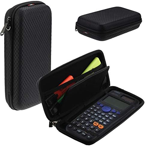 Navitech crna grafika Kalkulator / poklopac / poklopac sa zaklanom Kompatibilan je sa Casio FX-991EX-S-S-uh