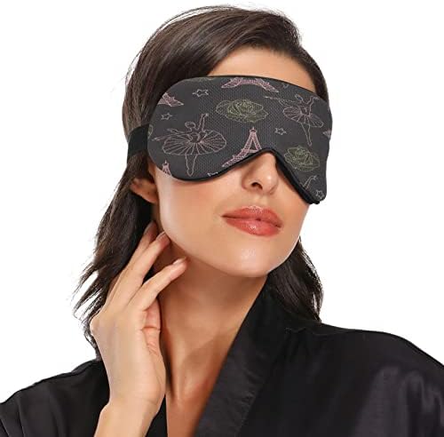 Maska za spavanje za muškarce Žene Blokiranje noći za spavanje za spavanje sa podesivim kaišem mekanim prozračnim