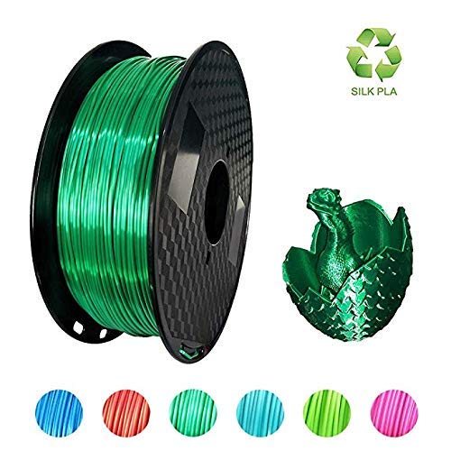 Kehuashina 3D pisač ploča, svilena jade zelena ploča, 1,75mm, metalna boja, gradijentna filamenta 3D štamparija,