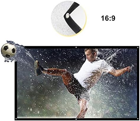 LIRUXUN 60 72 84 prenosiv ekran projektora 16: 9 bijeli 84 inčni dijagonalni video projekcijski ekran sklopivi zid