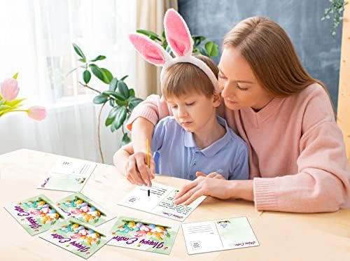 WhatSign Happy Easter razglednice za djecu 30kom Easter Gnomes razglednice vjerske hrišćanske Uskrs