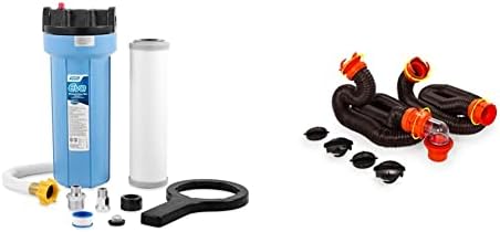 Camco Evo RV Filter za vodu | sadrži granulirani aktivni ugljen za kontrolu bakterija, zamjenjivi Premium