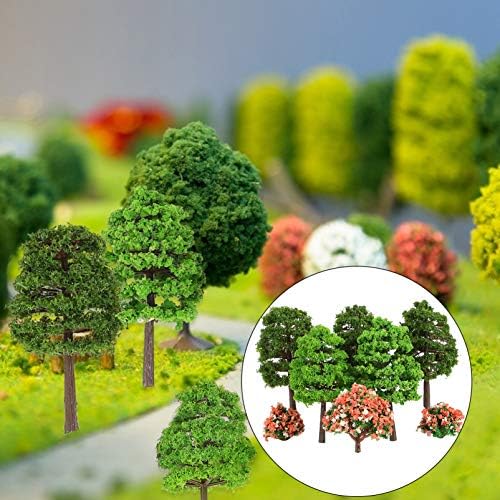 Yardwe Terrarium Decor 70kom Mini Tree Model Landscape Model Trees voz pejzaž arhitektura drveće za