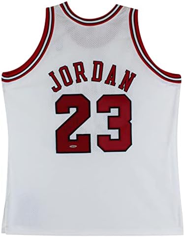 Bulls Michael Jordan potpisao je Bijeli 1997-98 Nike Jersey Uda BAH44402 - AUTOGREMENT NBA dresovi