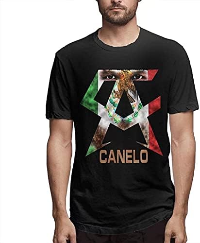 NSEHIK muške Casual Canelo Alvarez majica kratki rukav o-izrez pamučna majica sportski topovi za tinejdžere