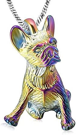 KBFDWEC Kremacija urna ogrlica za pepeo u obliku psa Pepeo čuva memorijalni urn nakit pepela za kremiranje