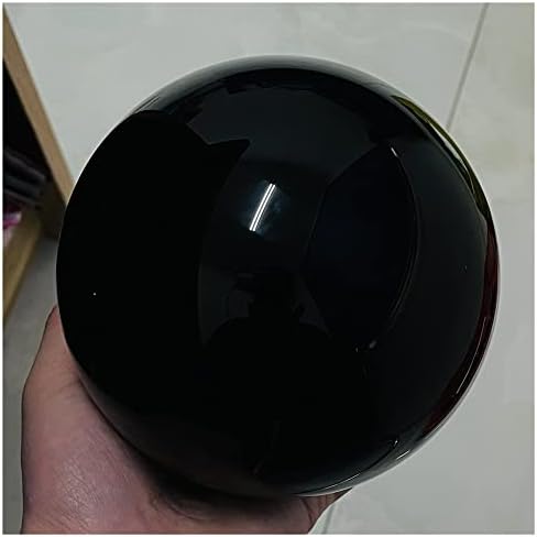 50-200mm Prirodna crna obsidijska sfera Veliki kristalni kuglični izlječenje kamena + pijedestalni poludragoni