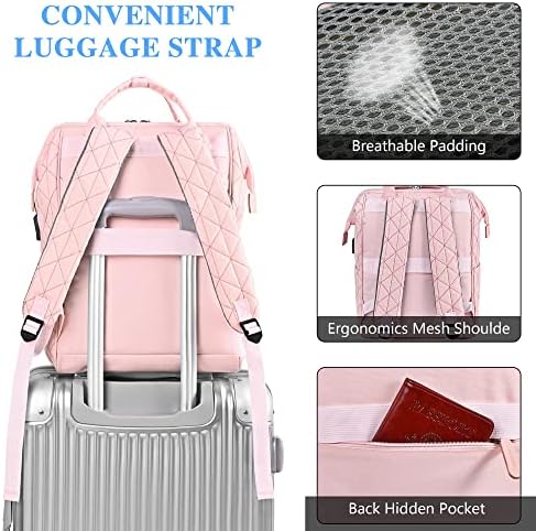 Brinch backpack 15,6 inča široka otvorena ruksaka za ruksak prijenosna torba za laptop rangeck vodootporan
