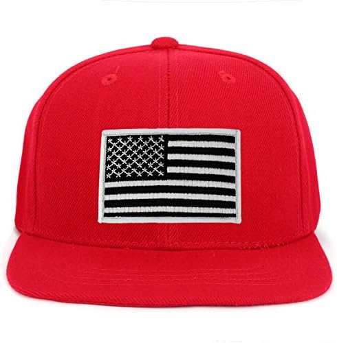 ArmyCrew Omladinska kiselina Crno bijela američka zastava zakrpa ravna bajbarska kapa