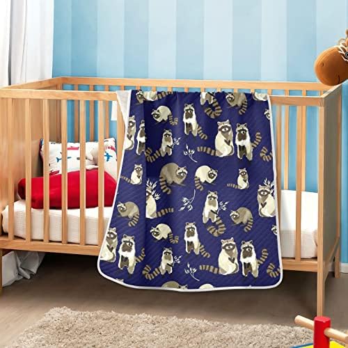 Swaddle pokrivač rakuna pamučna pokrivačica za dojenčad, primanje pokrivača, lagana mekana