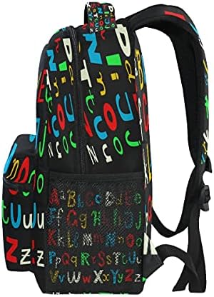 YPPAHHHH Obrazovanje Alphabet školski torbic Backpack BookBag, Rainbow Pismooptop ruksaci Računarski