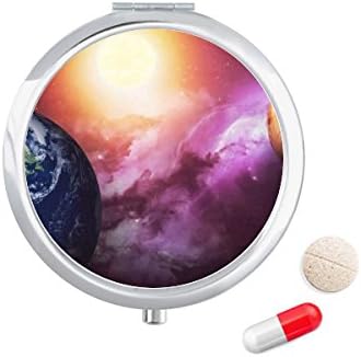Planeta Zemlja Crveno Plava Šarena Torbica Za Pilule Džepna Kutija Za Skladištenje Lijekova