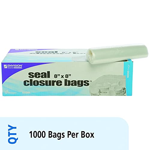 Stout by Envision 8 Clear Repealable Zipper Storage torbe - 1000 torbe -2 mil komercijalne plastične kese za višekratnu upotrebu