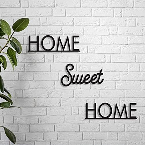 Početna stranica Sweet Home Metal znak, Zidno, Metalni zidni dekor za kućnu kuhinju Kafe BarthOom