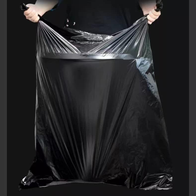 50pcs New 40-45 galonske vreće za smeće crne teške uvjete jakih gustih vrećica za smeće bin obloga