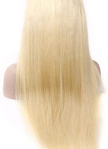 XZGDEN perike perika za kosu 613 plava ravna perika za ljudsku kosu 150% gustoća čipkasta prednja perika