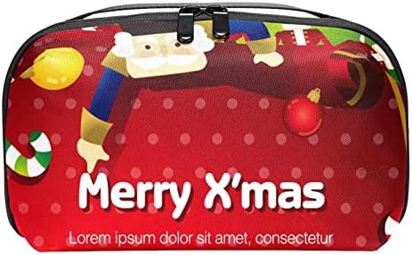 Vodootporne kozmetičke torbe, Crvene Božićne Krekerske putne kozmetičke torbe, multifunkcionalne prenosive